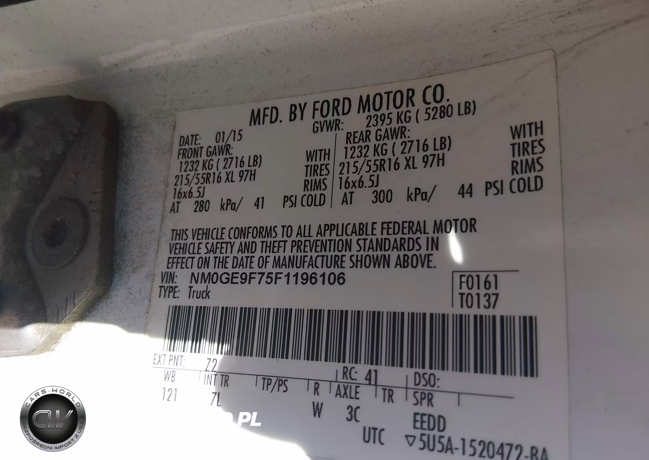 2015 Ford Transit Connect Xlt VIN:NM0GE9F75F1196106 - 9