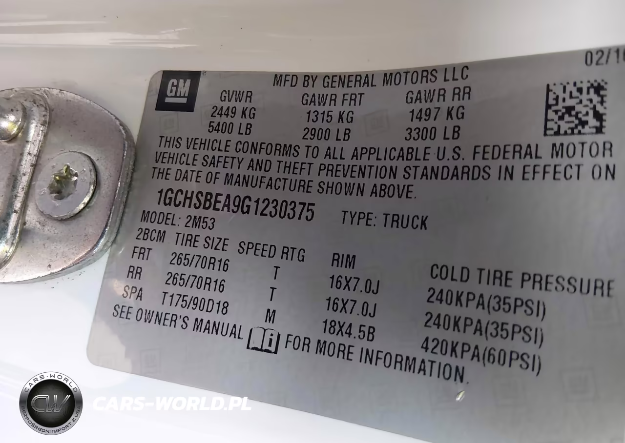 2016 Chevrolet Colorado Wt VIN:1GCHSBEA9G1230375 - 9