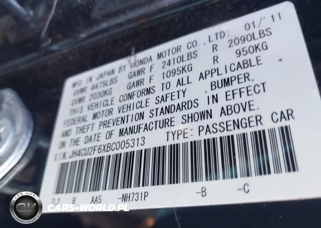 2011 Acura Tsx 2.4 VIN:JH4CU2F6XBC005313 - 9