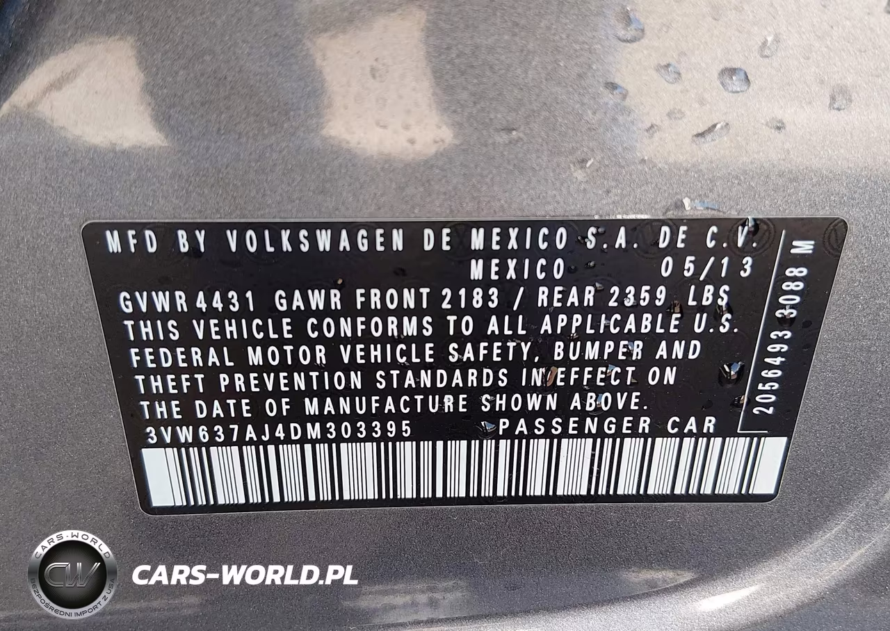 2013 Volkswagen Jetta Hybrid Sel VIN:3VW637AJ4DM303395 - 9
