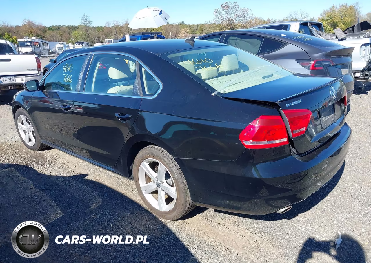 2013 Volkswagen Passat 2.5L Se VIN:1VWBP7A35DC045166 - 3