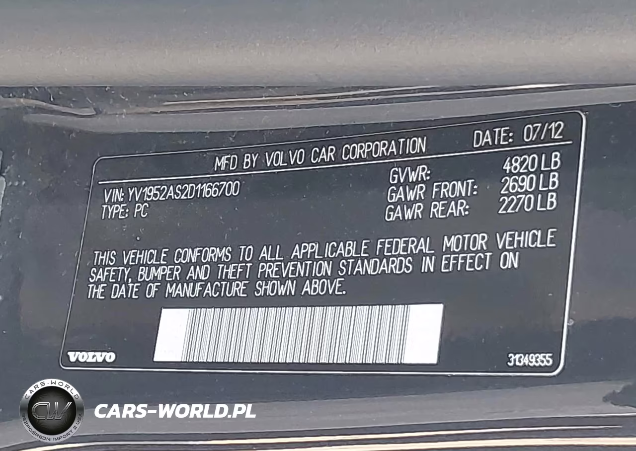 2013 Volvo S80 3.2-3.2 Platinum-3.2 Premier Plus VIN:YV1952AS2D1166700 - 9