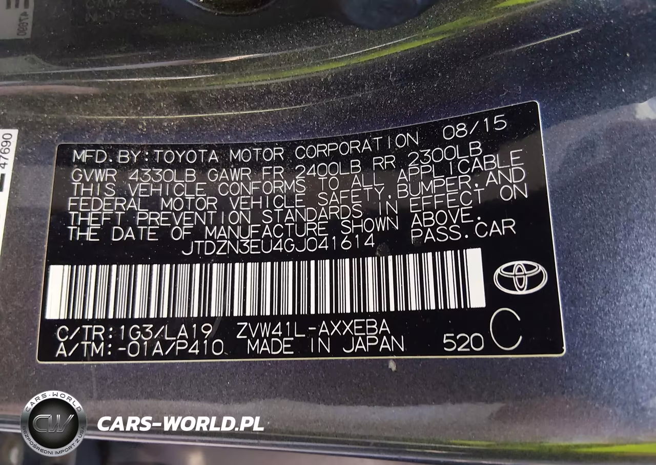 2016 Toyota Prius V Five VIN:JTDZN3EU4GJ041614 - 9