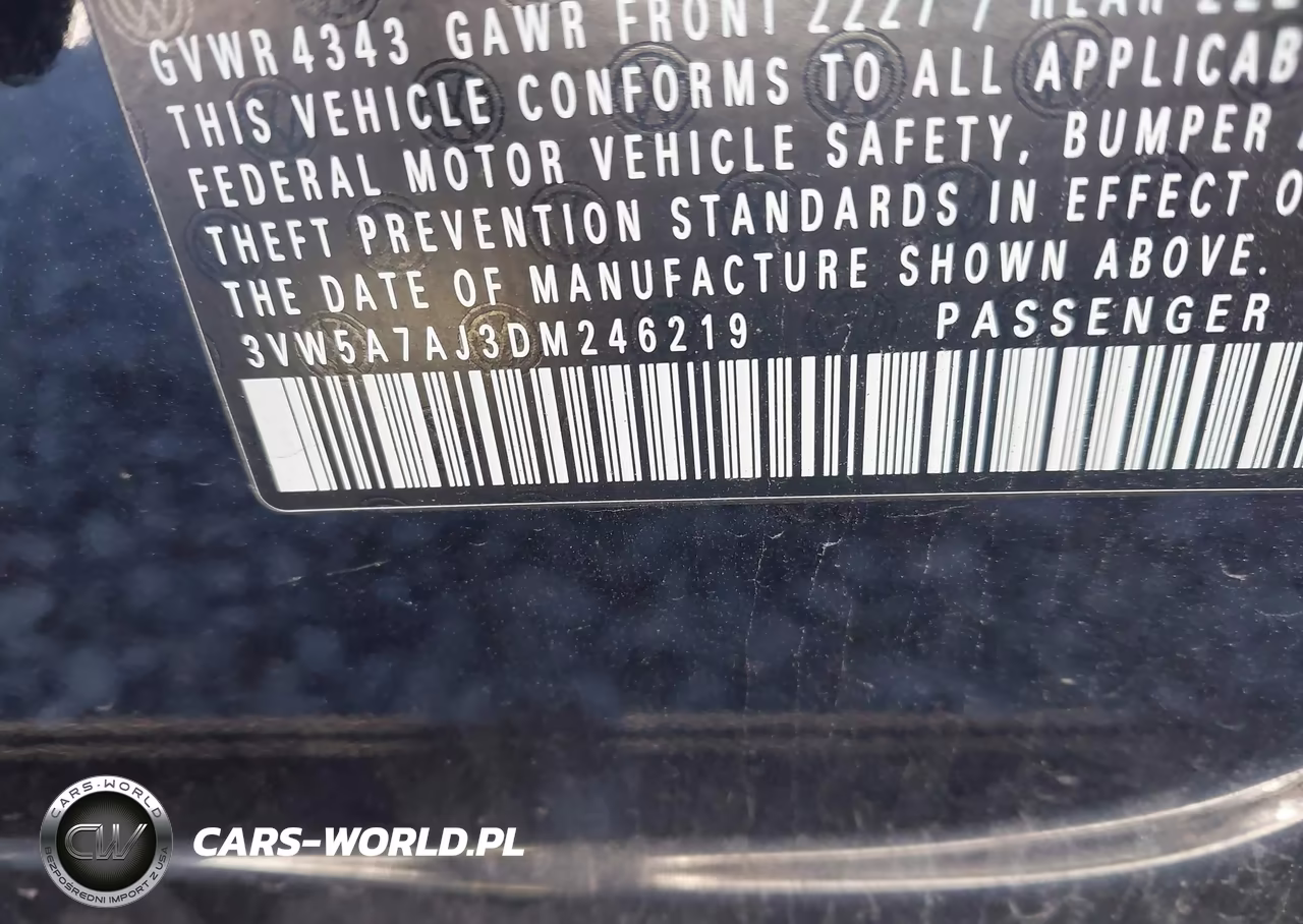 2013 Volkswagen Jetta Gli VIN:3VW5A7AJ3DM246219 - 9