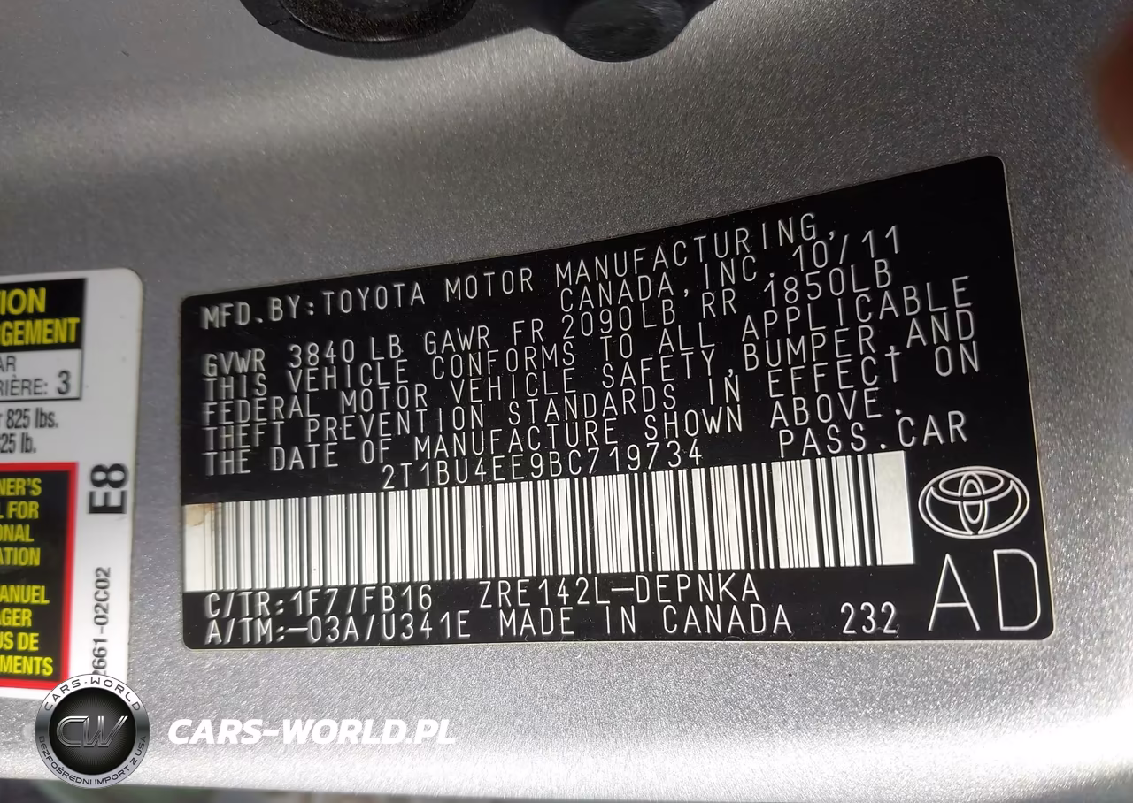 2011 Toyota Corolla Le VIN:2T1BU4EE9BC719734 - 9