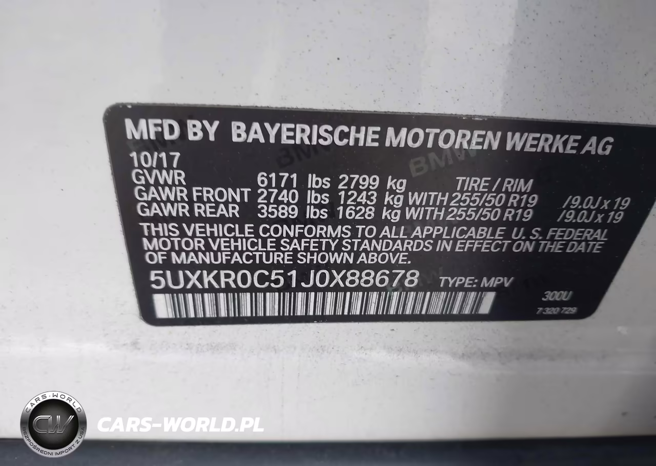 2018 BMW X5 xDrive35I VIN:5UXKR0C51J0X88678 - 9