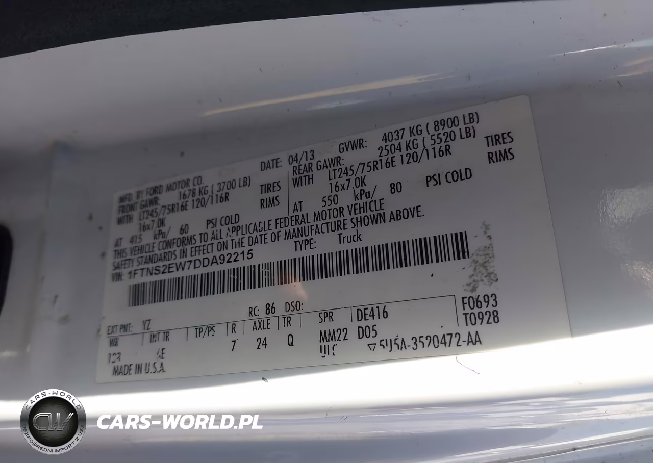 2013 Ford E-250 Commercial VIN:1FTNS2EW7DDA92215 - 9
