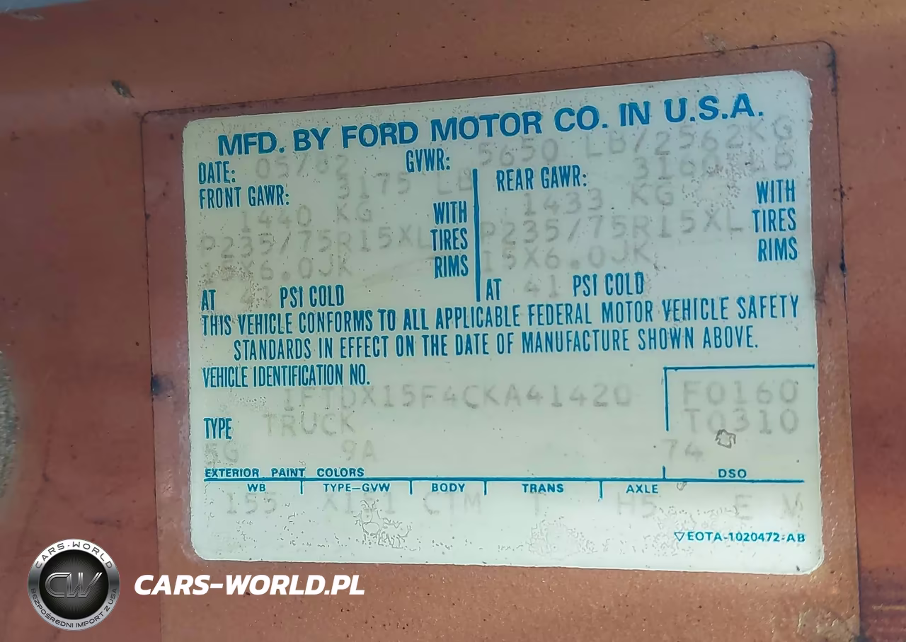 1982 Ford F-150 VIN:1FTDX15F4CKA41420 - 9