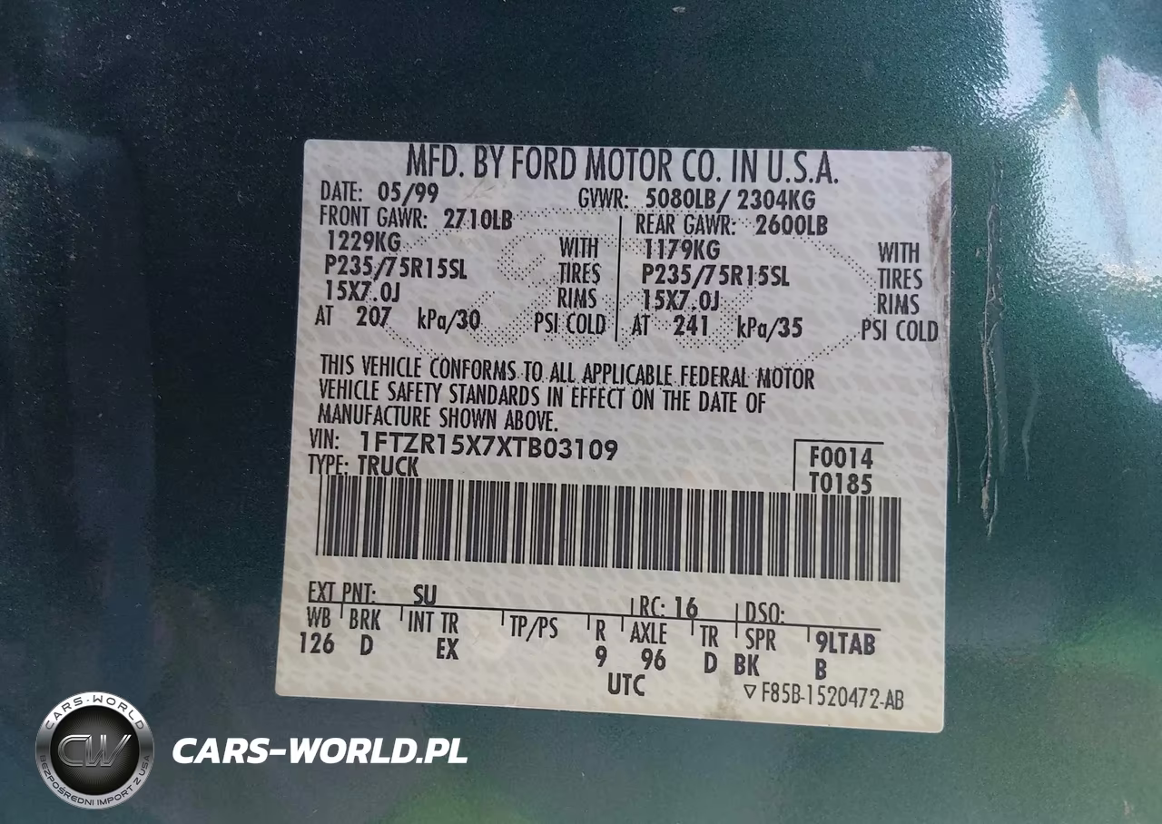 1999 Ford Ranger Xlt VIN:1FTZR15X7XTB03109 - 9
