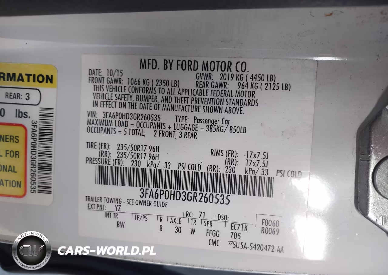 2016 Ford Fusion Se VIN:3FA6P0HD3GR260535 - 9