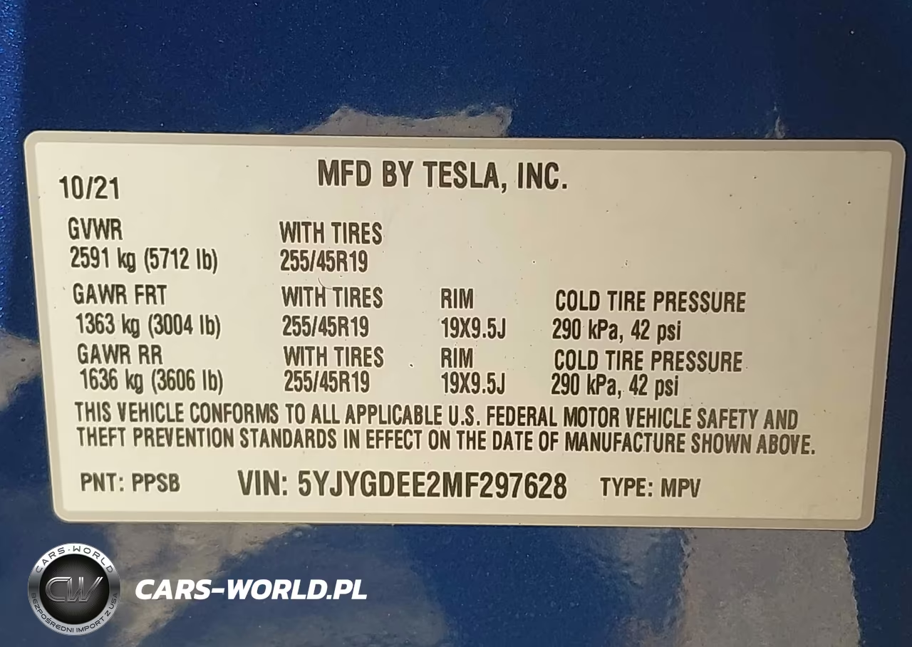 2021 Tesla Model Y VIN:5YJYGDEE2MF297628 - 9
