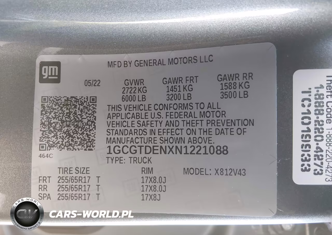 2022 Chevrolet Colorado Z71 VIN:1GCGTDENXN1221088 - 9