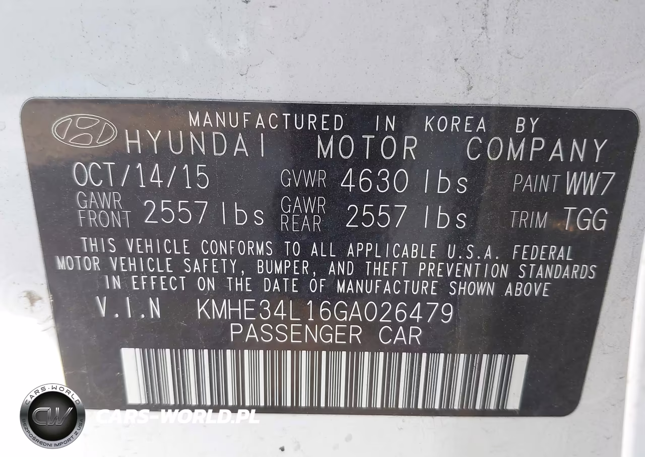 2016 Hyundai Sonata Hybrid Limited VIN:KMHE34L16GA026479 - 9