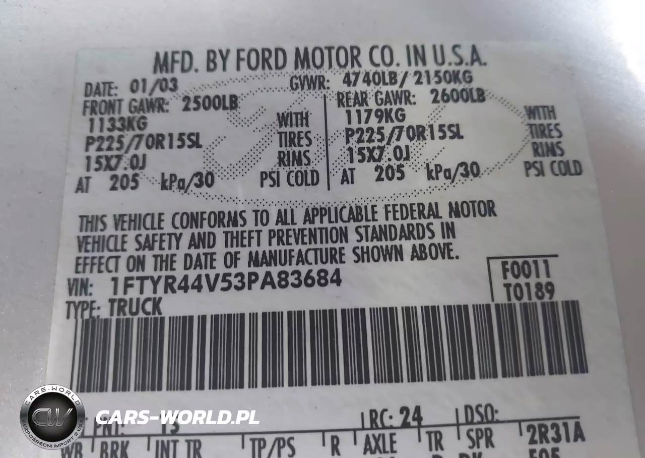 2003 Ford Ranger Edge-Tremor-Xlt VIN:1FTYR44V53PA83684 - 9