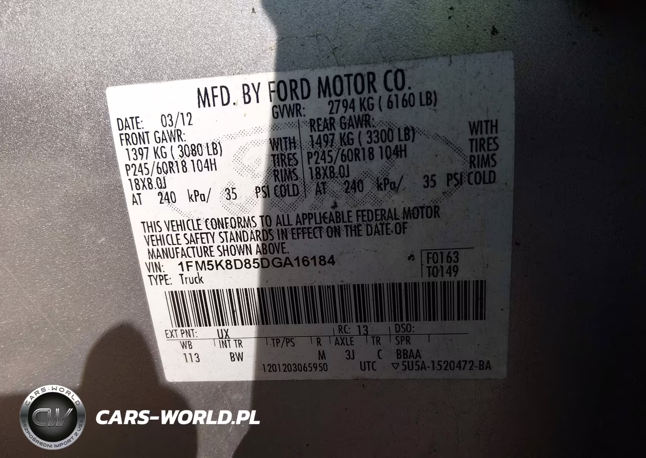 2013 Ford Explorer Xlt VIN:1FM5K8D85DGA16184 - 9