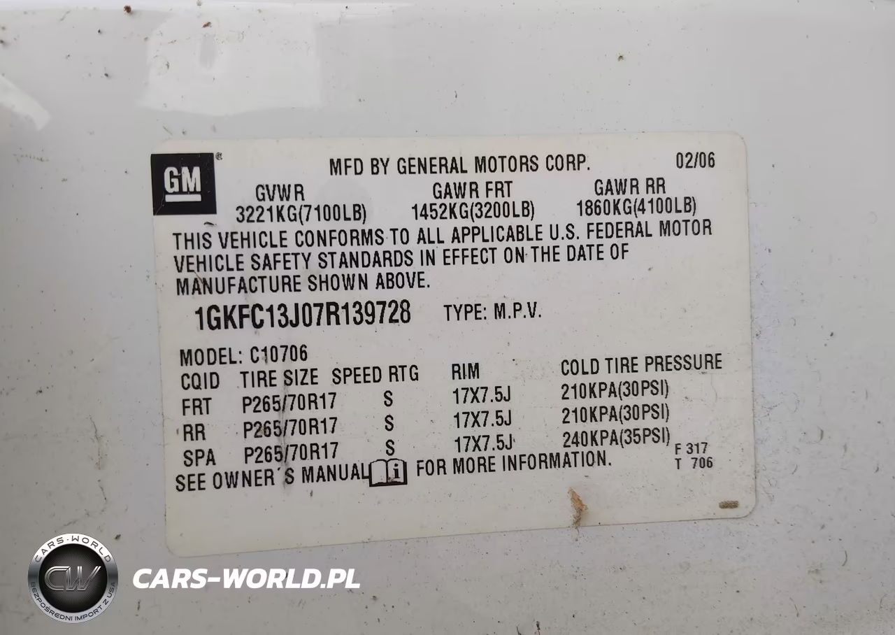 2007 GMC Yukon Slt VIN:1GKFC13J07R139728 - 9