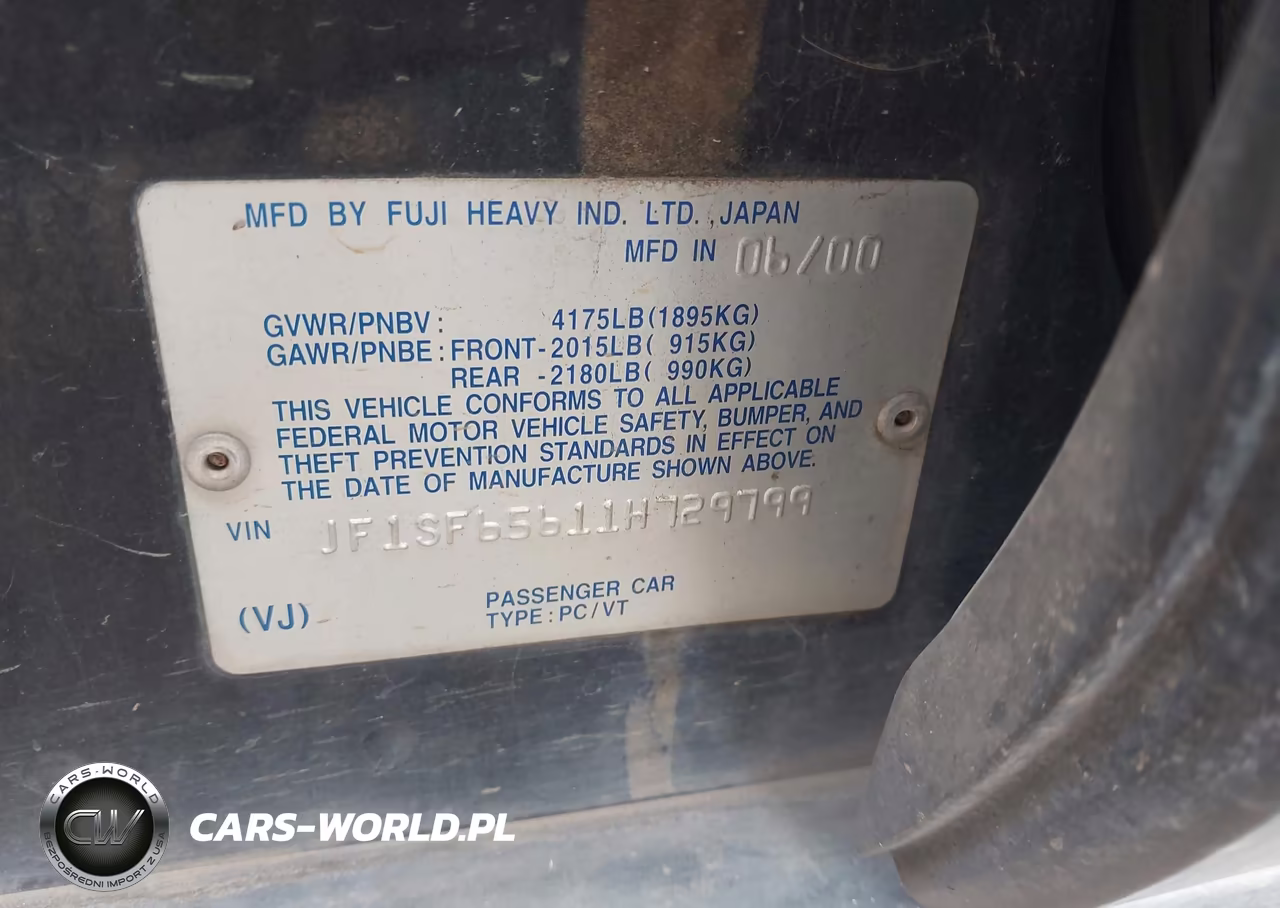 2001 Subaru Forester S VIN:JF1SF65611H729799 - 9