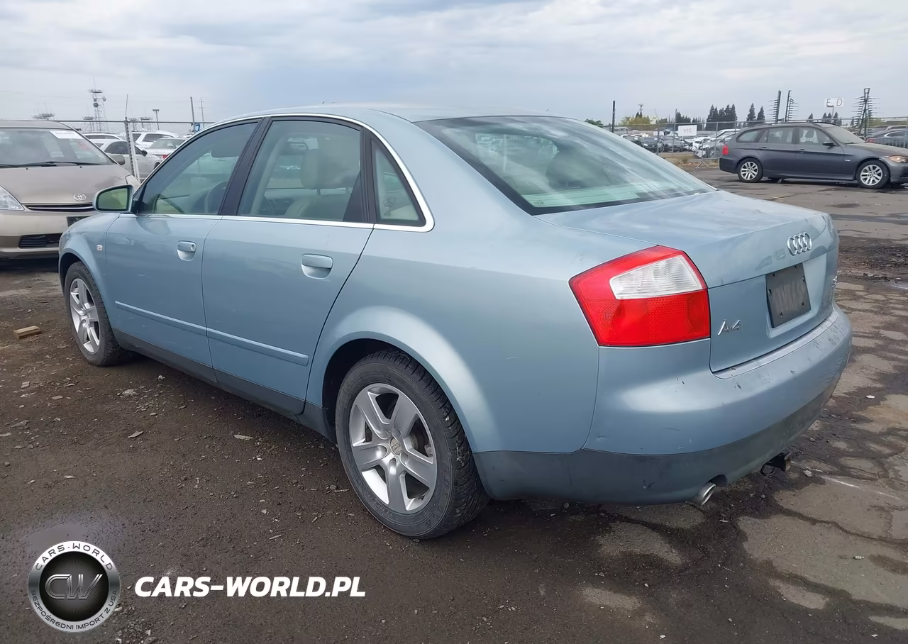 2002 Audi A4 3.0 VIN:WAULT68E32A134325 - 3