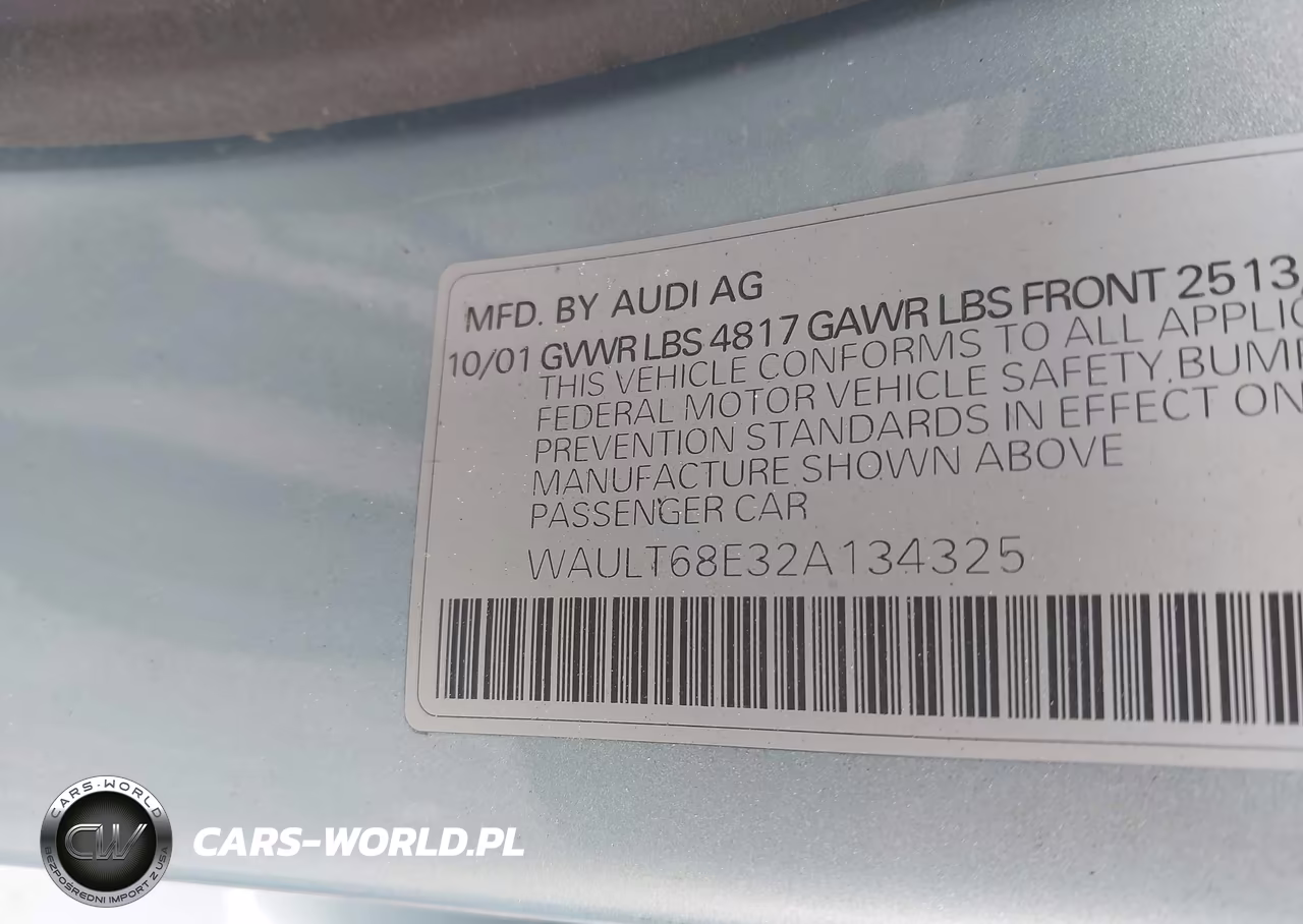 2002 Audi A4 3.0 VIN:WAULT68E32A134325 - 9