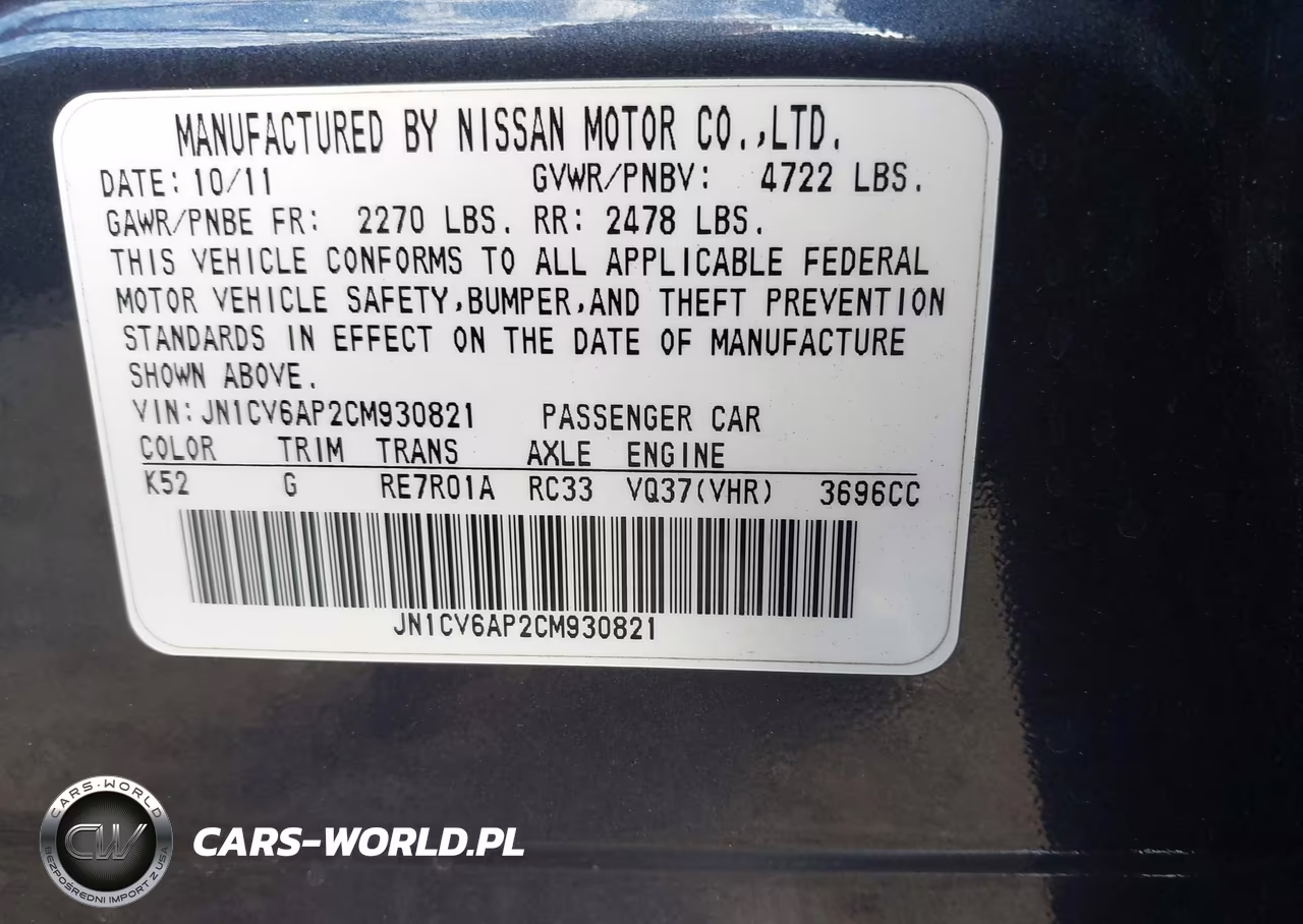 2012 Infiniti G37 Journey VIN:JN1CV6AP2CM930821 - 9