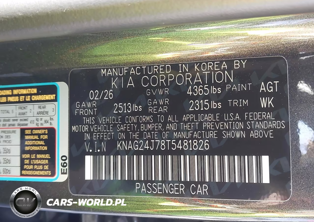 2026 Kia K5 Lxs Fwd VIN:KNAG24J78T5481826 - 9