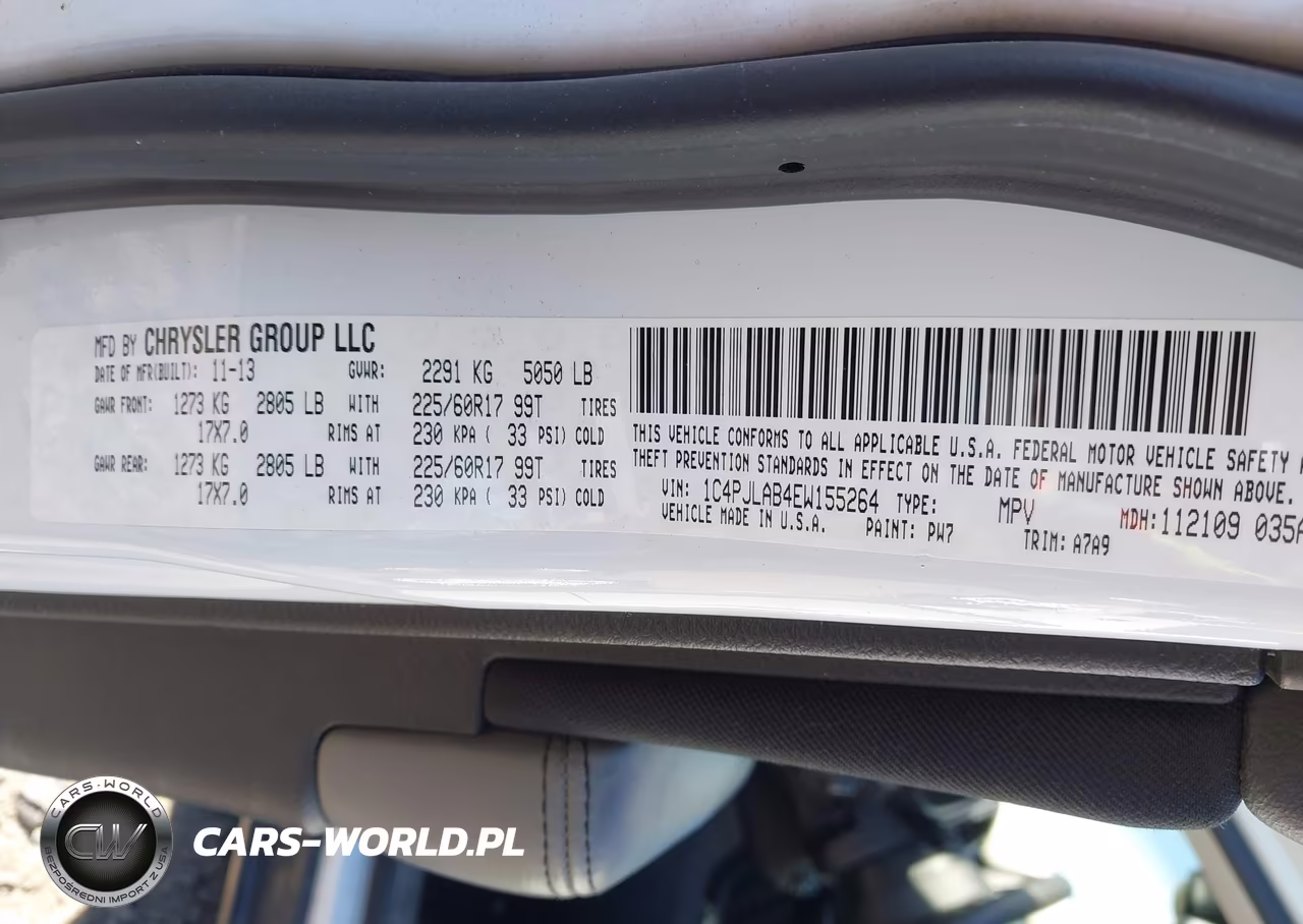 2014 Jeep Cherokee Sport VIN:1C4PJLAB4EW155264 - 9