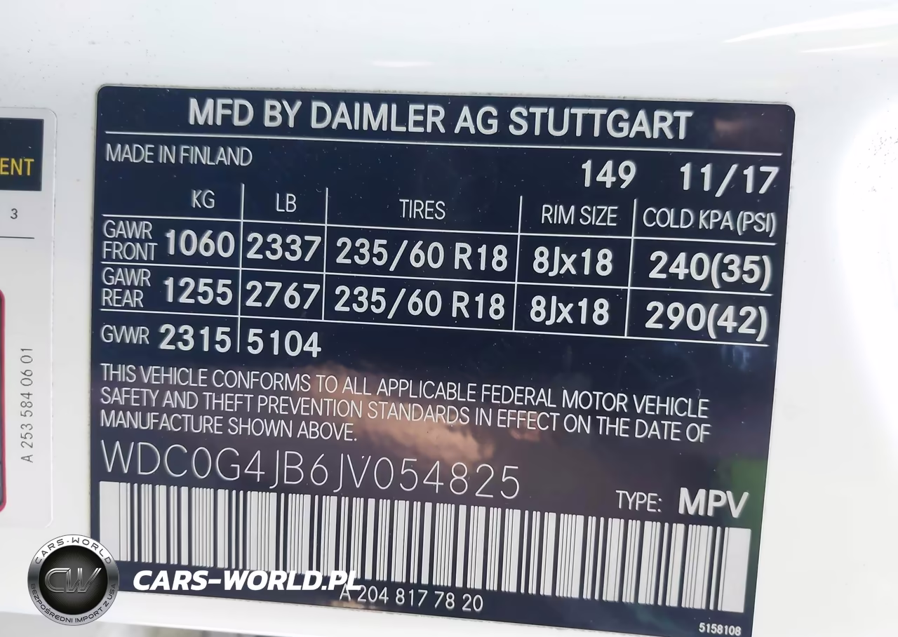 2018 Mercedes-Benz Glc 300 VIN:WDC0G4JB6JV054825 - 9