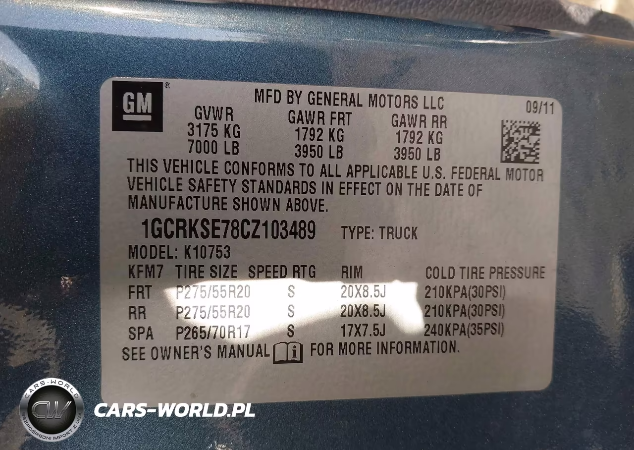 2012 Chevrolet Silverado 1500 Lt VIN:1GCRKSE78CZ103489 - 9