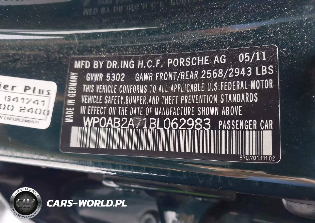 2011 Porsche Panamera S VIN:WP0AB2A71BL062983 - 17