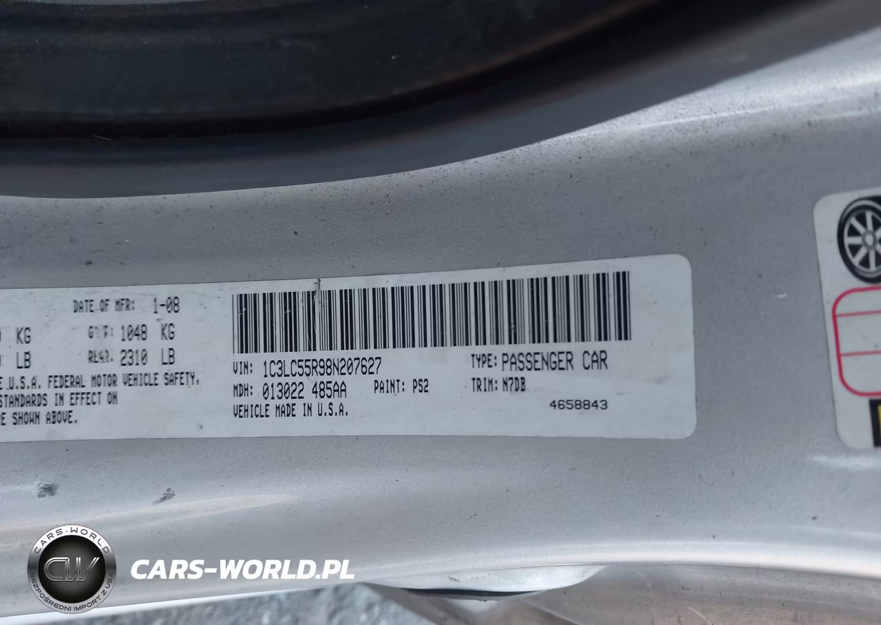 2008 Chrysler Sebring Touring VIN:1C3LC55R98N207627 - 9