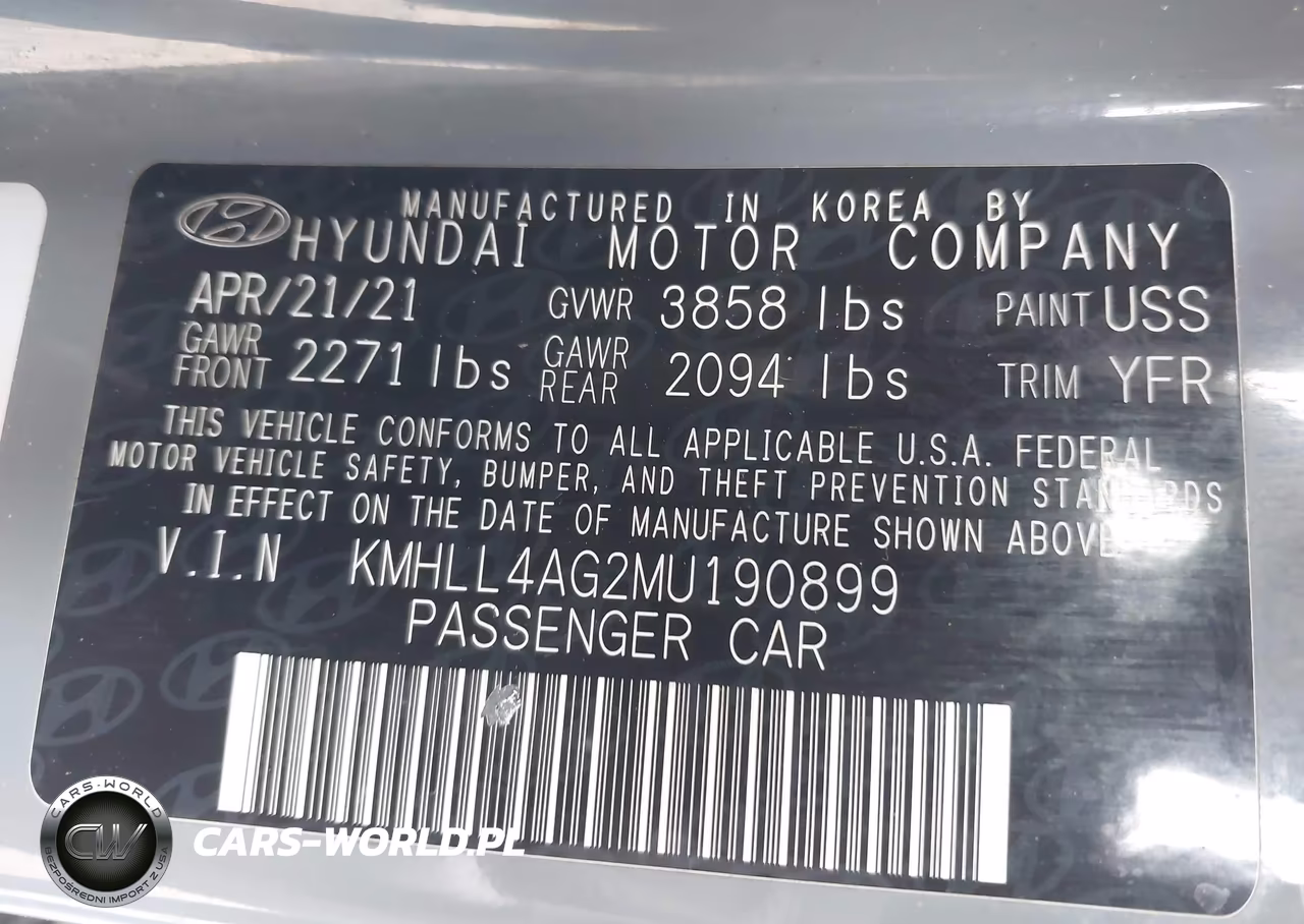 2021 Hyundai Elantra Se VIN:KMHLL4AG2MU190899 - 9