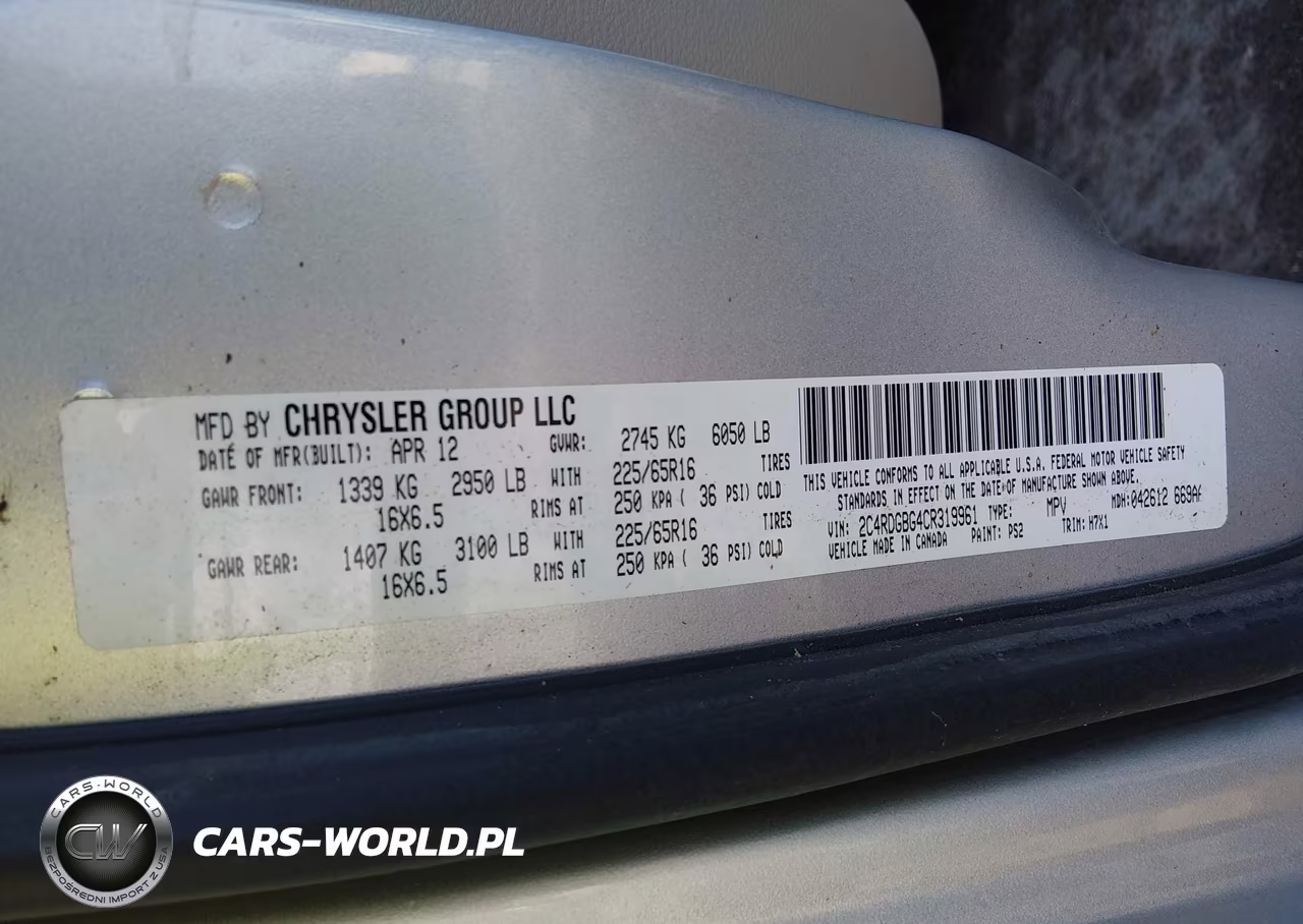 2012 Dodge Grand Caravan Se-Avp VIN:2C4RDGBG4CR319961 - 9