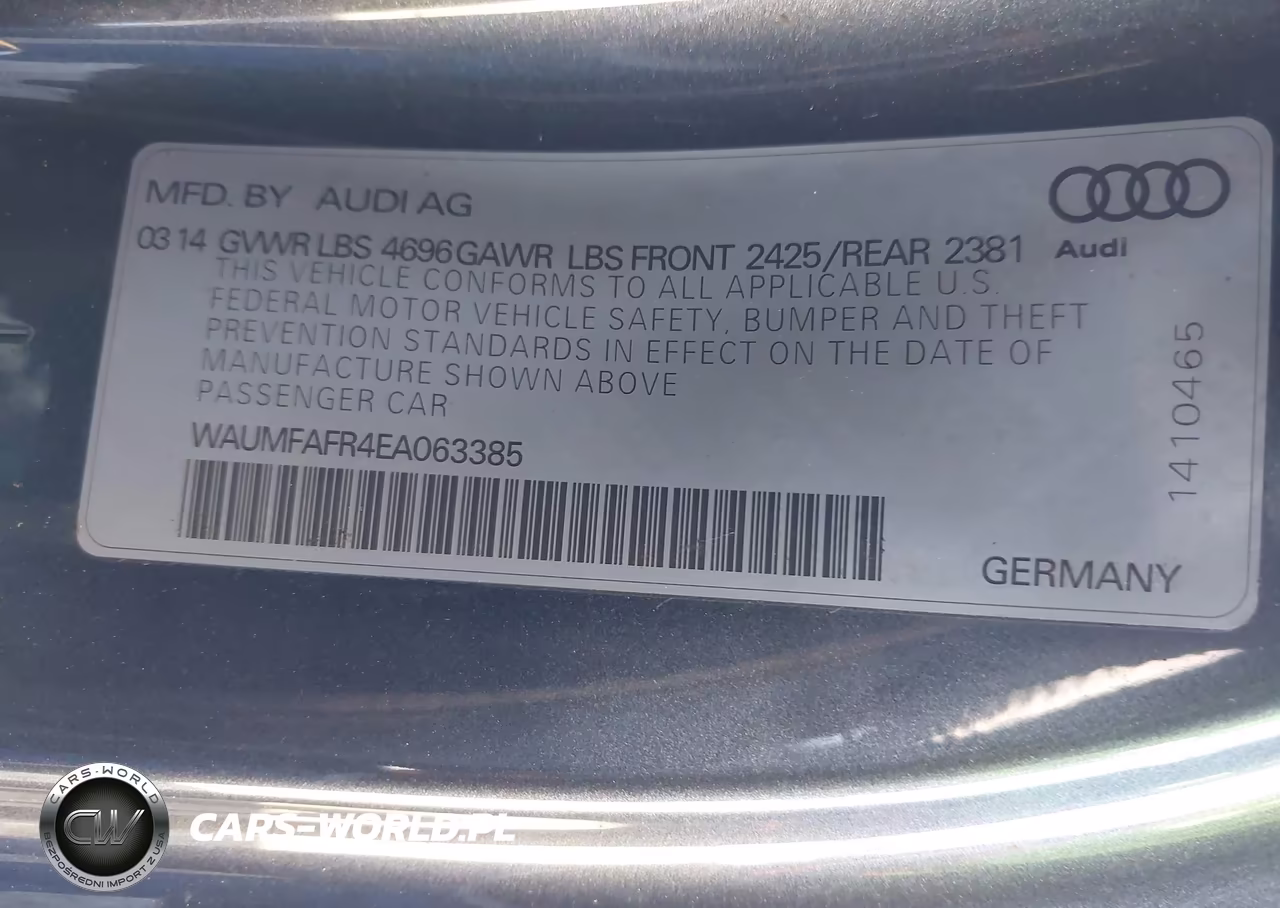 2014 Audi A5 2.0T Premium VIN:WAUMFAFR4EA063385 - 9