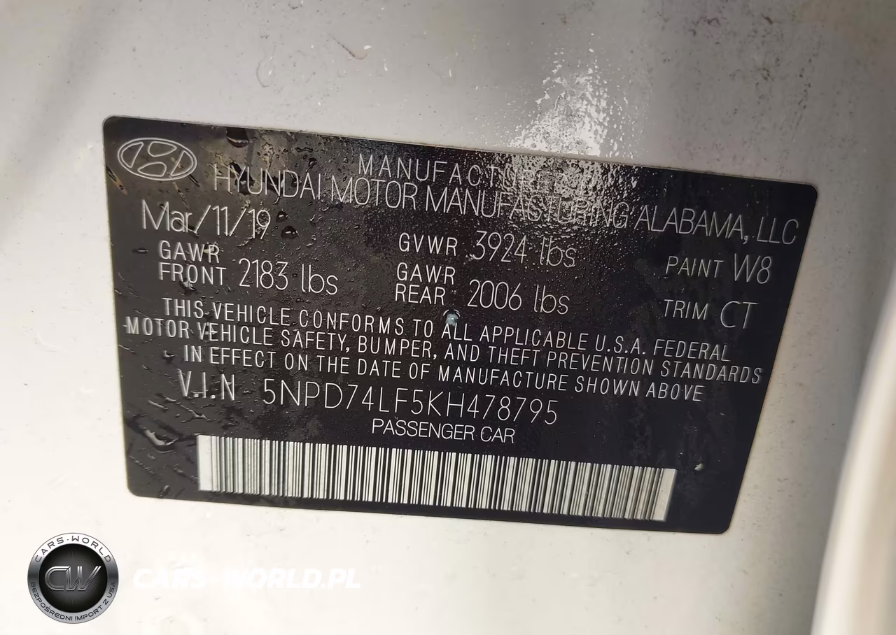 2019 Hyundai Elantra Se VIN:5NPD74LF5KH478795 - 9