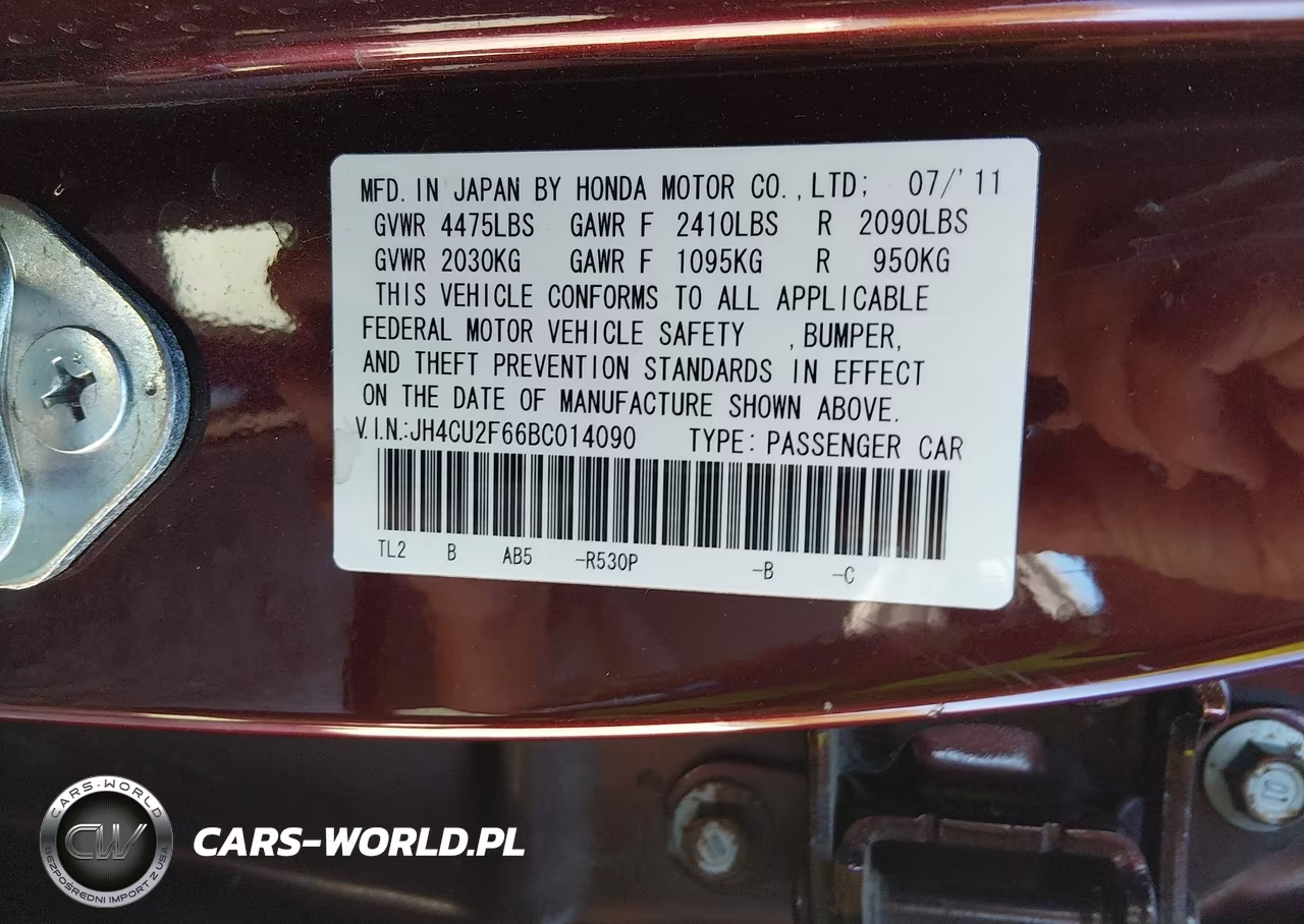2011 Acura Tsx 2.4 VIN:JH4CU2F66BC014090 - 9