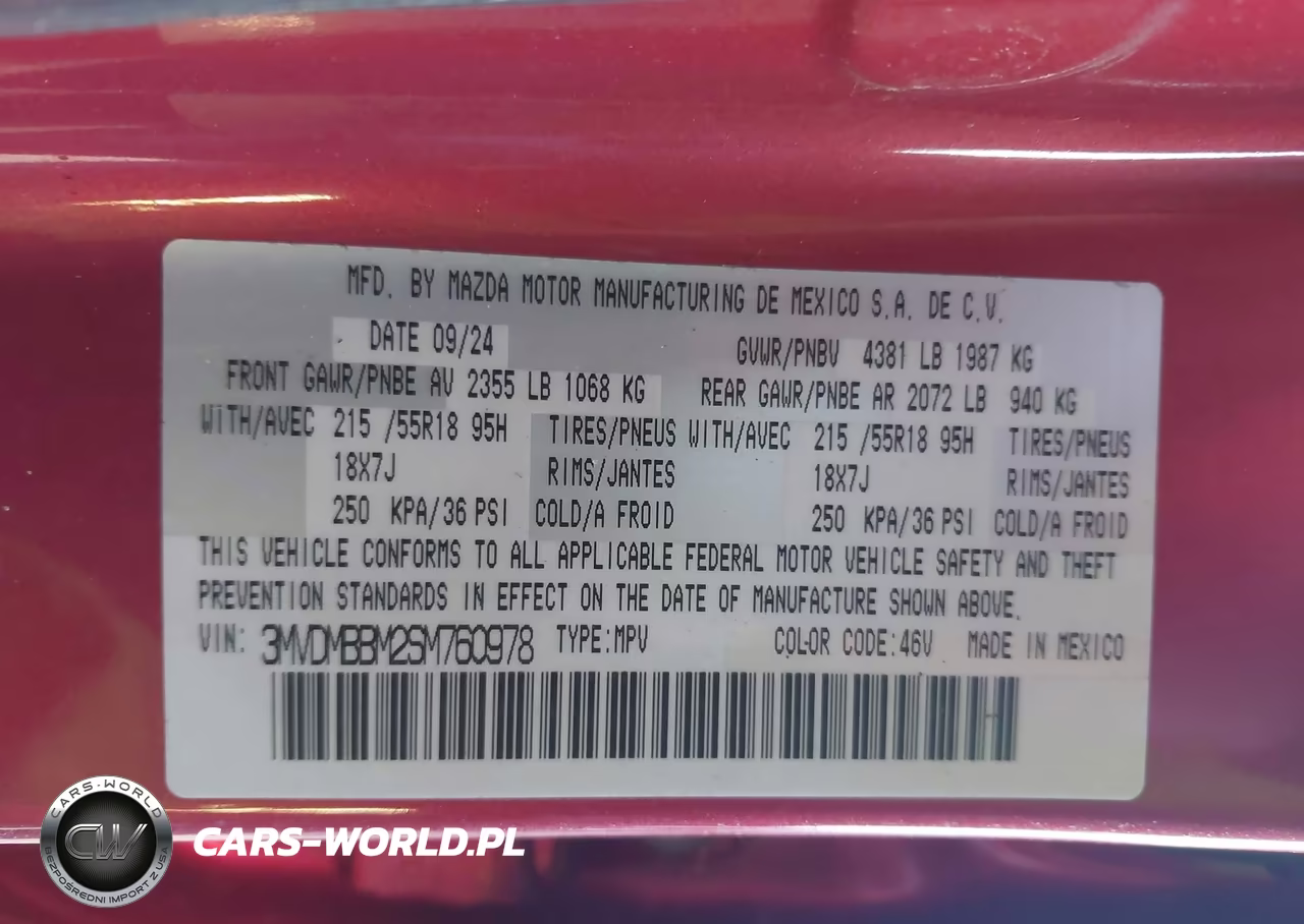 2025 Mazda Cx-30 2.5 S Select Sport VIN:3MVDMBBM2SM760978 - 9