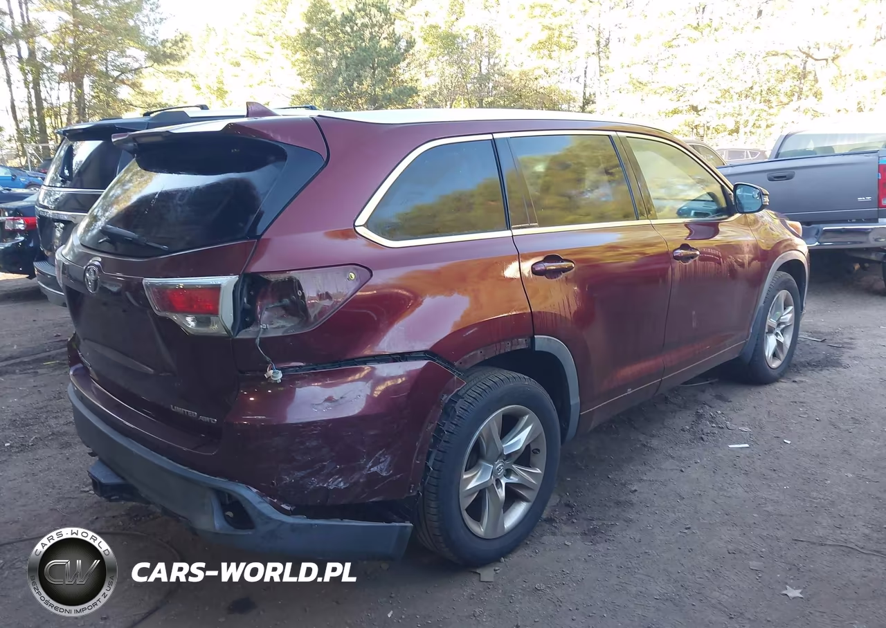 2014 Toyota Highlander Limited V6 VIN:5TDDKRFH7ES006024 - 4