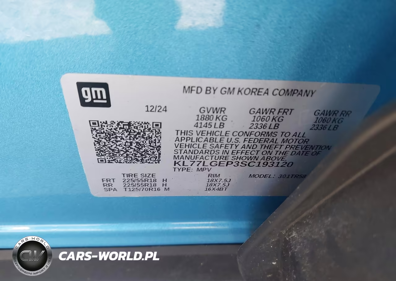 2025 Chevrolet Trax Fwd 1Rs VIN:KL77LGEP3SC193120 - 9