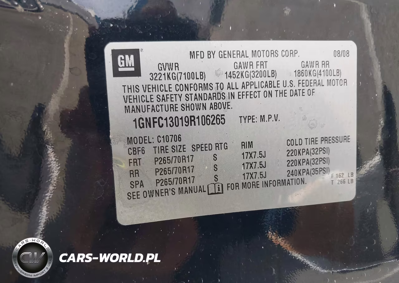 2009 Chevrolet Tahoe Ls VIN:1GNFC13019R106265 - 9