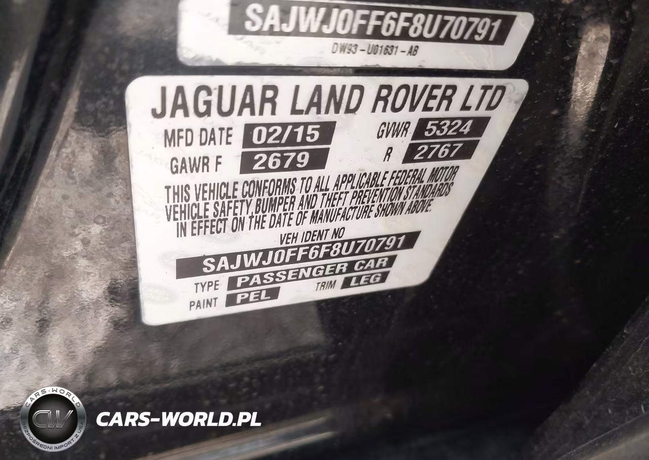 2015 Jaguar Xf 3.0 Portfolio-3.0 Sport VIN:SAJWJ0FF6F8U70791 - 9