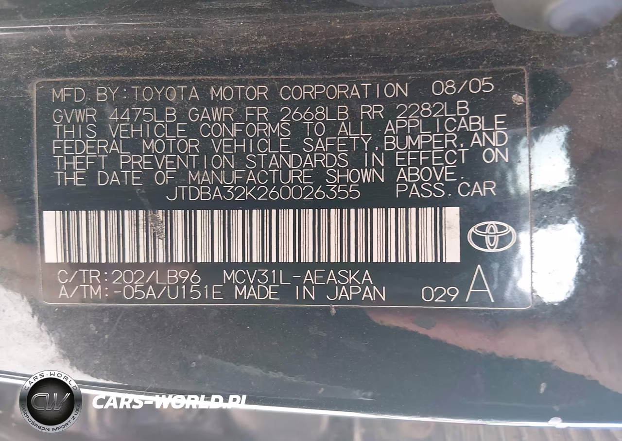 2006 Toyota Camry Se V6 VIN:JTDBA32K260026355 - 9