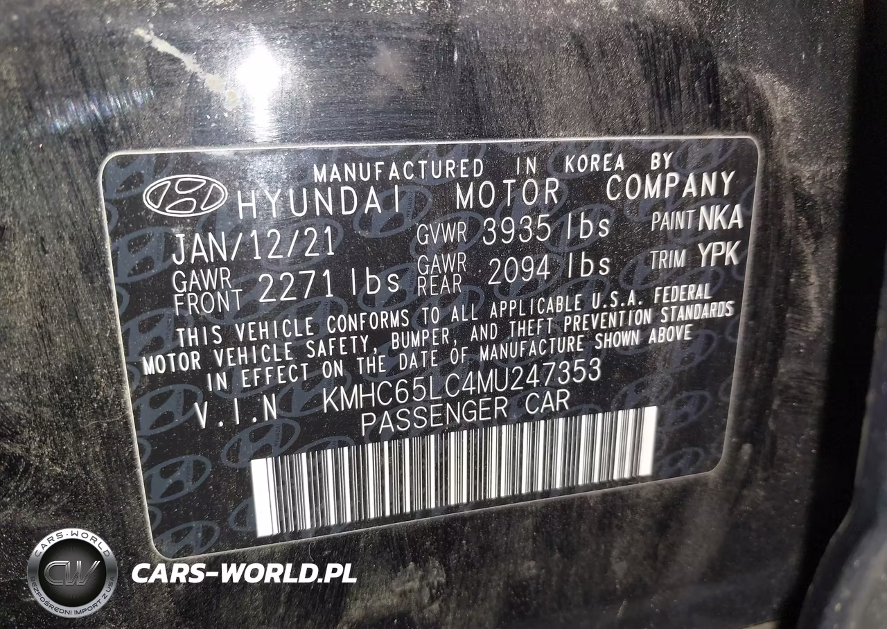 2021 Hyundai Ioniq Hybrid Blue VIN:KMHC65LC4MU247353 - 9