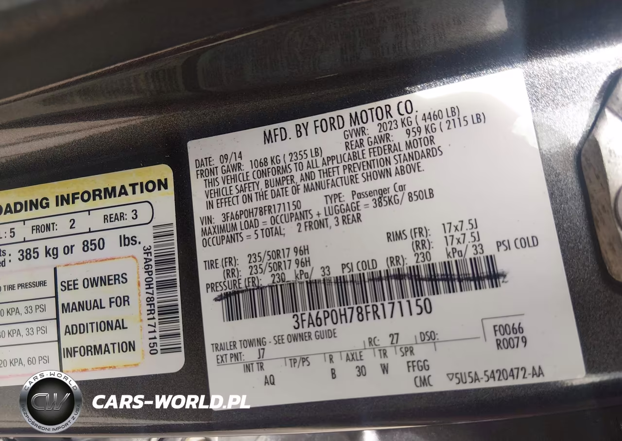 2015 Ford Fusion Se VIN:3FA6P0H78FR171150 - 9