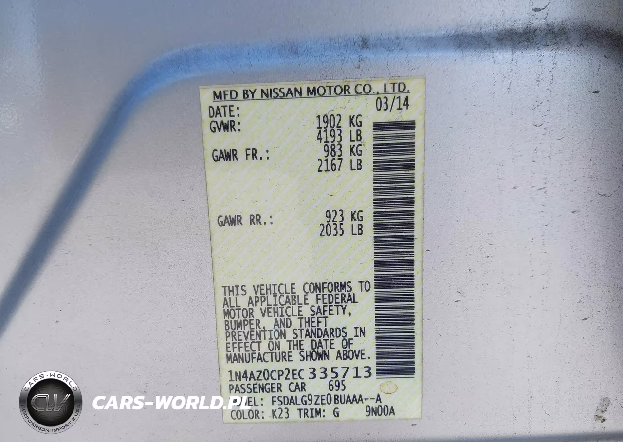 2014 Nissan Leaf Sl VIN:1N4AZ0CP2EC335713 - 9