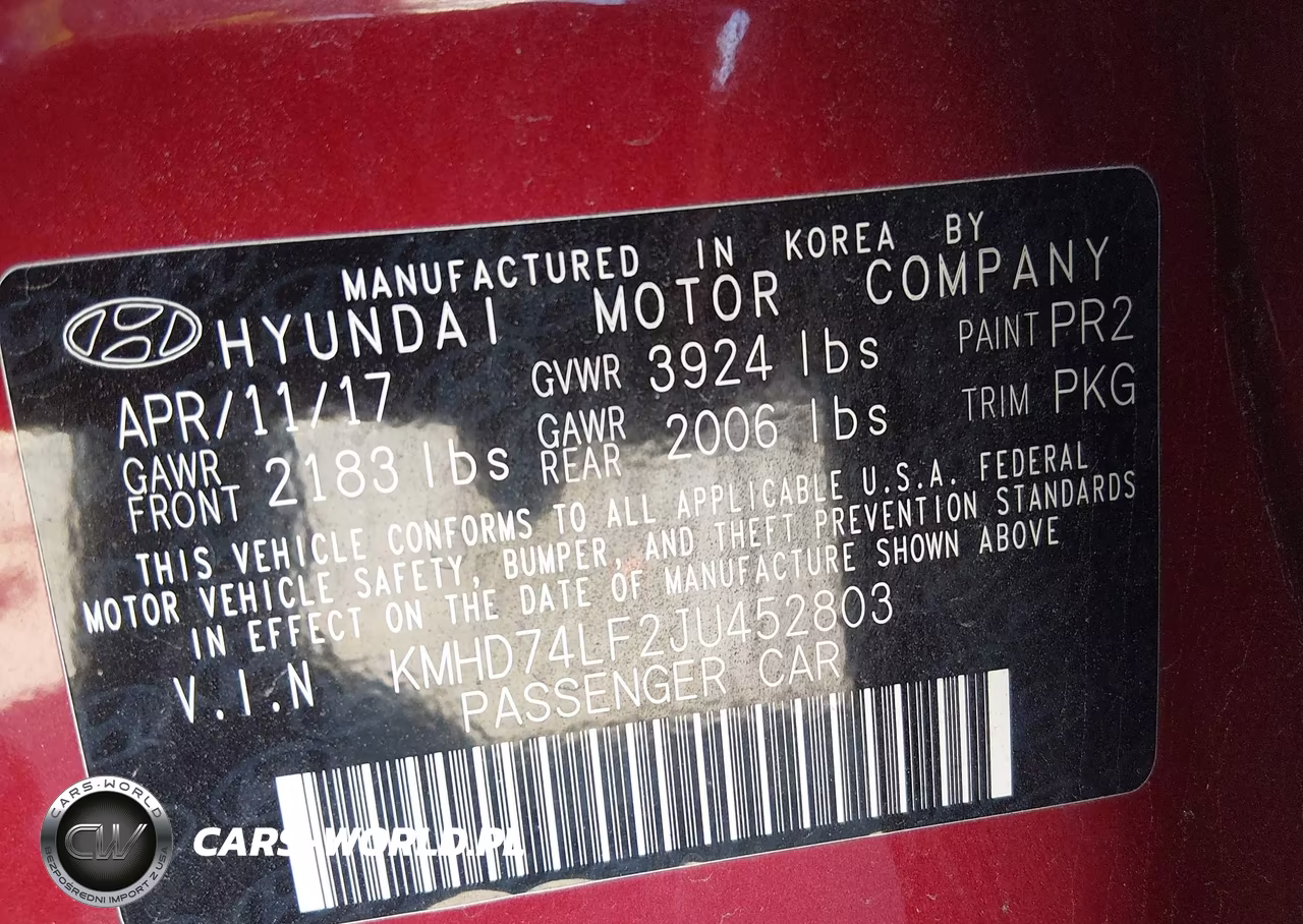 2018 Hyundai Elantra Se VIN:KMHD74LF2JU452803 - 9