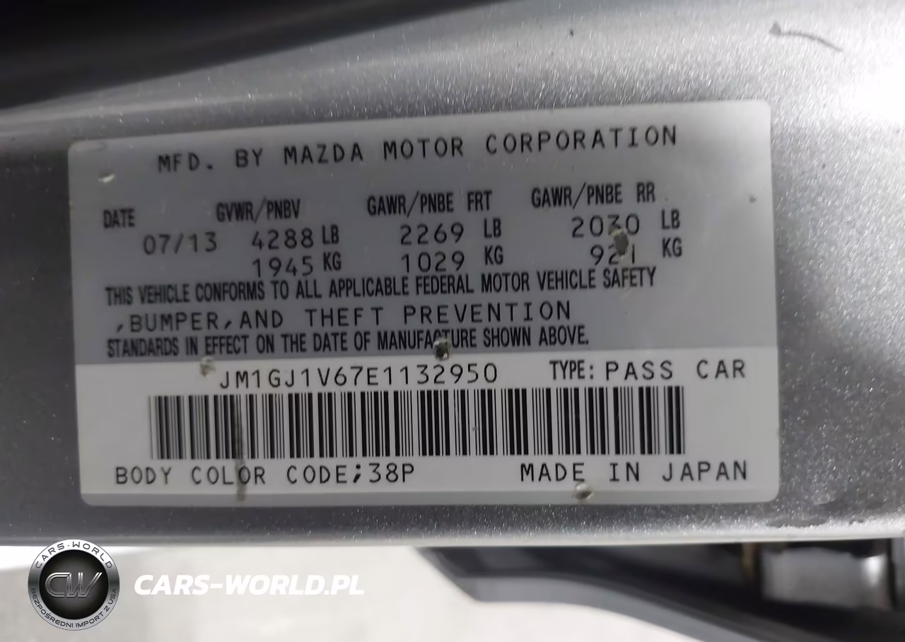2014 Mazda Mazda6 I Touring VIN:JM1GJ1V67E1132950 - 9