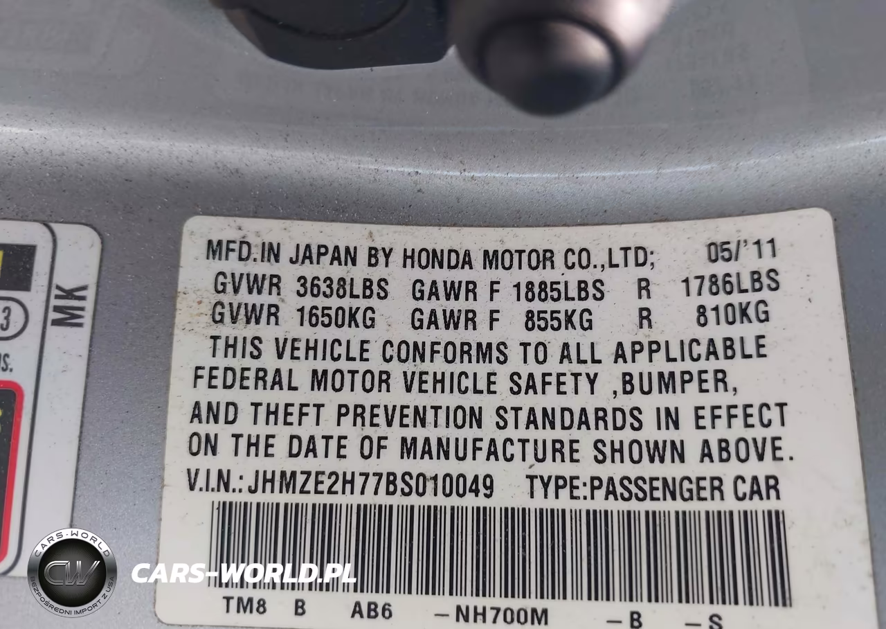 2011 Honda Insight Ex VIN:JHMZE2H77BS010049 - 9