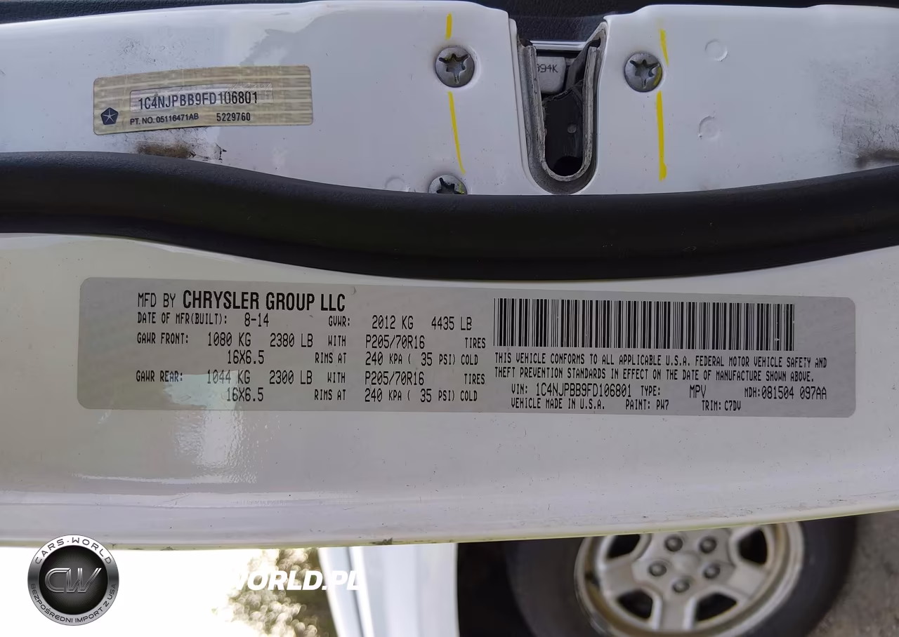 2015 Jeep Patriot Sport VIN:1C4NJPBB9FD106801 - 9