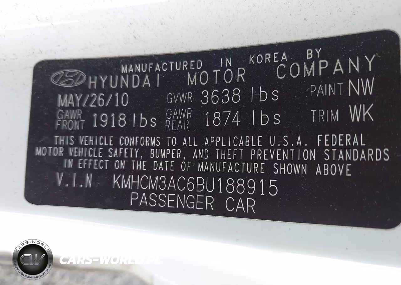 2011 Hyundai Accent Gs VIN:KMHCM3AC6BU188915 - 9