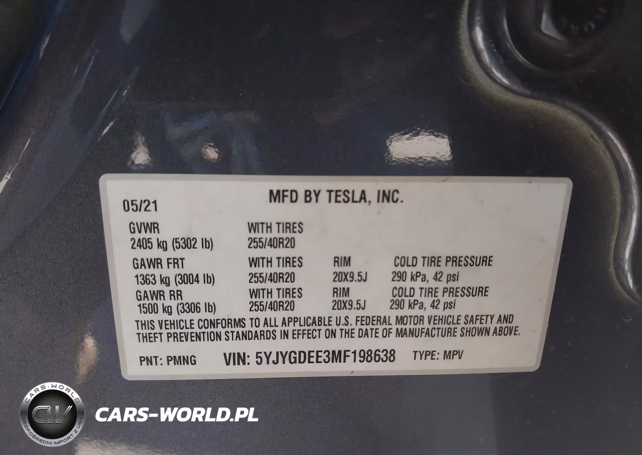 2021 Tesla Model Y Long Range Dual Motor All-Wheel Drive VIN:5YJYGDEE3MF198638 - 9